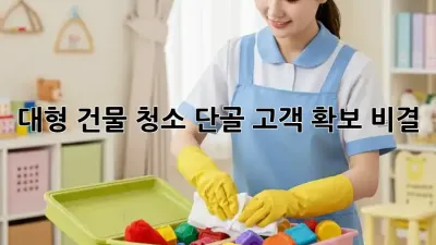 대형 건물 청소, 단골 고객 확보 비결!